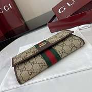Kitlife Gucci Ophidia Continental Wallet Beige & Brown 838485 19x10x3.5cm  - 4