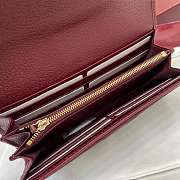 Kitlife Gucci Ophidia Continental Wallet Beige & Burgundy 838485 19x10x3.5cm  - 4