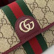 Kitlife Gucci Ophidia Continental Wallet Beige & Burgundy 838485 19x10x3.5cm  - 3