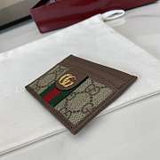 Kitlife Gucci Ophidia Card Case Brown & Beige 838486 10x7cm - 6