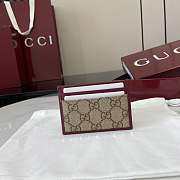 Kitlife Gucci Ophidia Card Case Brown & Burgundy 838486 10x7cm - 4