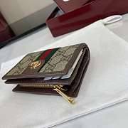 Kitlife Gucci Ophidia Small Wallet Beige & Brown 838468 11.5x8x3cm - 4