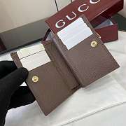 Kitlife Gucci Ophidia Small Wallet Beige & Brown 838468 11.5x8x3cm - 3