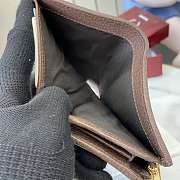 Kitlife Gucci Ophidia Small Wallet Beige & Brown 838468 11.5x8x3cm - 2