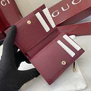 Kitlife Gucci Ophidia Small Wallet Beige & Burgundy 838468 11.5x8x3cm  - 4