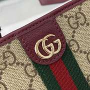 Kitlife Gucci Ophidia Small Wallet Beige & Burgundy 838468 11.5x8x3cm  - 2
