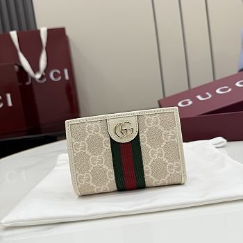 Kitlife Gucci Ophidia Small Wallet White 838468 11.5x8x3cm 