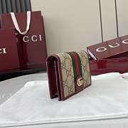 Kitlife Gucci Ophidia Small Wallet Beige & Burgundy 838487 11x8.5x3cm - 4
