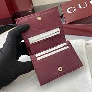 Kitlife Gucci Ophidia Small Wallet Beige & Burgundy 838487 11x8.5x3cm - 2