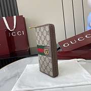 Kitlife Gucci Ophidia Zip Around Wallet Beige & Brown 838619 10x20x2.5cm  - 4
