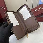 Kitlife Gucci Ophidia Zip Around Wallet Beige & Brown 838619 10x20x2.5cm  - 3