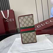Kitlife Gucci Ophidia Zip Around Wallet Beige & Burgundy 838619 10x20x2.5cm   - 5