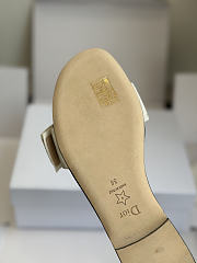 Kitlife Dior J'Adior Heeled Slide Black Embroidered Cotton - 2