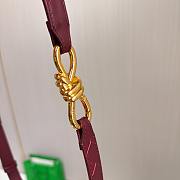 Kitlife Bottega Veneta Belt Burgundy 2cm - 5