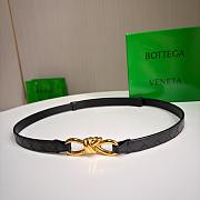 Kitlife Bottega Veneta Belt Black 2cm  - 1