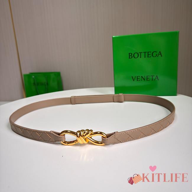 Kitlife Bottega Veneta Belt Beige 2cm - 1