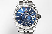 Kitlife Rolex 326934 Sky-Dweller Stainless Steel Watch Blue & Silver 42mm - 1