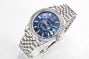 Kitlife Rolex 326934 Sky-Dweller Stainless Steel Watch Blue & Silver 42mm - 4