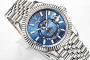 Kitlife Rolex 326934 Sky-Dweller Stainless Steel Watch Blue & Silver 42mm - 5
