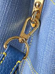 Kitlife Louis Vuitton Capucines BB Bag Blue Denim M27302 27x17.3x9cm  - 5