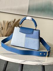 Kitlife Louis Vuitton Capucines BB Bag Blue Denim M27302 27x17.3x9cm  - 2