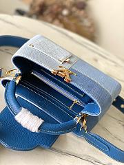 Kitlife Louis Vuitton Capucines BB Bag Blue Denim M27302 27x17.3x9cm  - 6