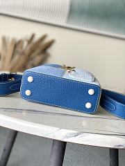 Kitlife Louis Vuitton Capucines Bag Blue Denim M27302 21x13.6x8cm - 5
