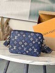 Kitlife Louis Vuitton Trio Messenger Bag Blue Navy M28618 25x18.5x7cm - 5