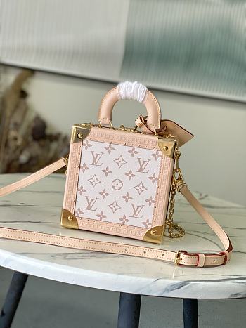 Kitlife Louis Vuitton Mini Square Trunk Monogram Dune Canvas M28676 17x17x8cm