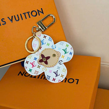 Kitlife Louis Vuitton x TM Vivienne Bag Charm Monogram Multicolor White M03728 