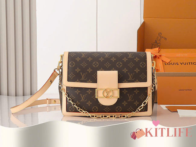 Kitlife Louis Vuitton Dauine Soft Large Bag M47149 28x20x11cm - 1