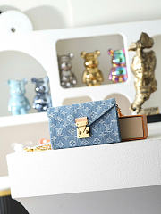 Kitlife Louis Vuitton Pouch Metis Belt Bag Blue Denim M4622z 8.5x3.3x13.5cm - 1