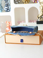 Kitlife Louis Vuitton Pouch Metis Belt Bag Blue Denim M4622z 8.5x3.3x13.5cm - 6
