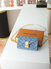 Kitlife Louis Vuitton Pouch Metis Belt Bag Blue Denim M4622z 8.5x3.3x13.5cm - 3