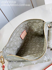 Kitlife Louis Vuitton Pochette Accessories Cargo Shoulder Bag Green Denim M27602 23.5x14x3cm - 6