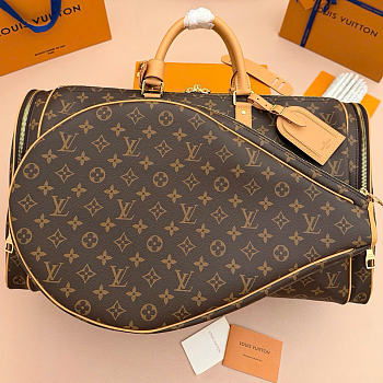 Kitlife Louis Vuitton Keepall Tennis 50 Travel Bag Brown 50cm