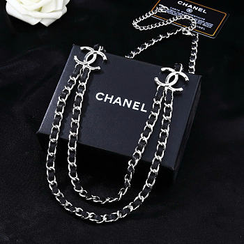 Kitlife Chanel Black Leather Waist Chain 