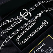 Kitlife Chanel Black Leather Waist Chain  - 5