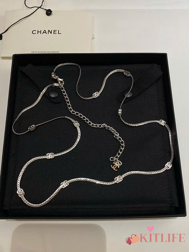 Kitlife Chanel Flower Waist Chain Silver - 1