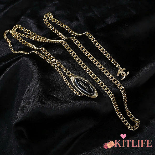 Kitlife Chanel Black Pendant Waist Chain - 1