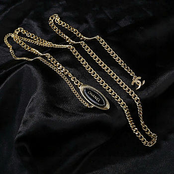 Kitlife Chanel Black Pendant Waist Chain