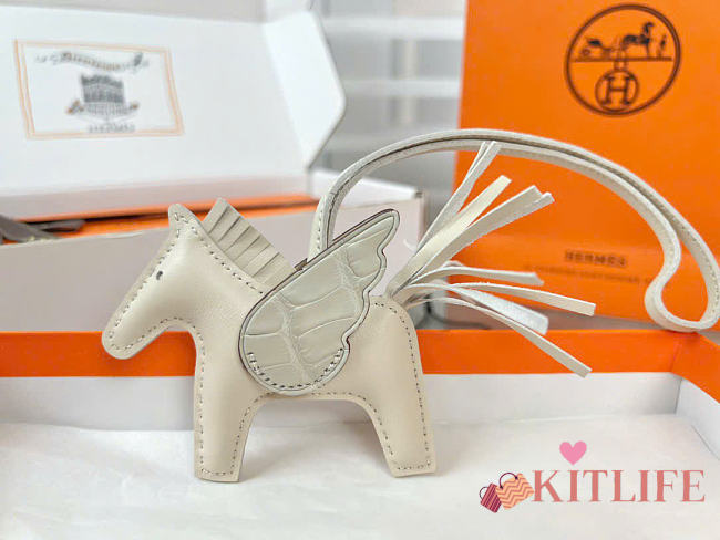 Kitlife Hermes Bag Charm White - 1