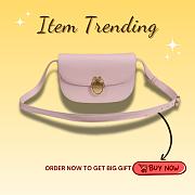 Kitlife Dior Small Médaillon Flap Bag Light Pink M3921 21x12x5.5cm - 1