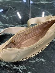 Kitlife Prada Re-Nylon Saffiano Demi-lune Shoulder Bag Beige 1BH222 30x13.5x6cm  - 2
