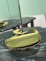 Kitlife Prada Re-Nylon Saffiano Demi-lune Shoulder Bag Green 1BH222 30x13.5x6cm  - 5