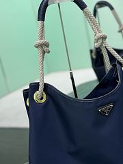 Kitlife Prada Mariner Large Re-Nylon Shoulder Bag Dark Blue 1BC244 48x39x14cm  - 5