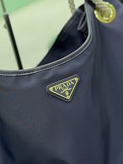 Kitlife Prada Mariner Large Re-Nylon Shoulder Bag Dark Blue 1BC244 48x39x14cm  - 3