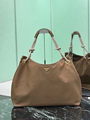Kitlife Prada Mariner Large Re-Nylon Shoulder Bag Brown 1BC244 48x39x14cm  - 1