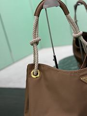 Kitlife Prada Mariner Large Re-Nylon Shoulder Bag Brown 1BC244 48x39x14cm  - 6