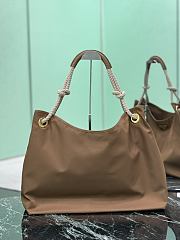 Kitlife Prada Mariner Large Re-Nylon Shoulder Bag Brown 1BC244 48x39x14cm  - 4